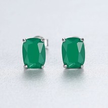 PAG&amp;MAG Genuine Silver 925 Retro CZ Stud Earrings For Women Cubic Zircon Earring - £9.19 GBP