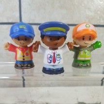 Fisher Price Little People Figures Lot Of 3 Crossing Guard Pilot Recycling - £7.39 GBP