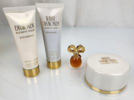 Elizabeth Taylor White Diamonds 4p Gift Set: Perfume, Lotion, Bath Gel, ... - $34.64