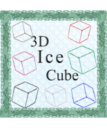 Color 3D Ice Cubes-Digital ClipArt-Art Clip-Gift Tag-Tshirt--Notebook-Sc... - £1.39 GBP