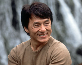Jackie Chan Smiling Portrait in Brown T-Shirt 16x20 Canvas Giclee - £54.84 GBP