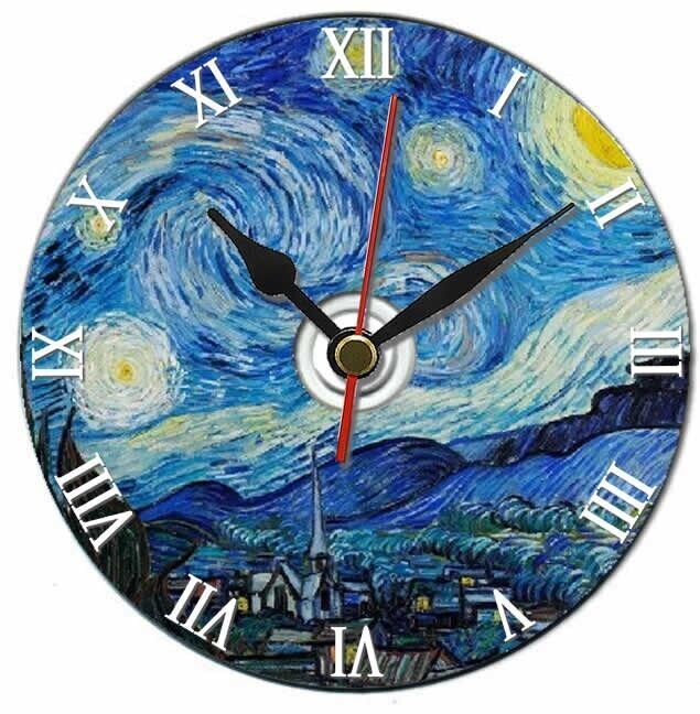 Starry night by Vincent van Gogh, art painting gift dvd clock, secret sa... - $12.53