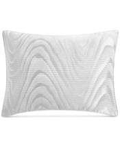 Hotel Collection Moire Sham,White,Standard - £107.66 GBP