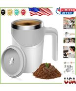 Rechargeable Self-Stirring Coffee Mug - Insulated Stainless Steel for On... - $738.34 MXN