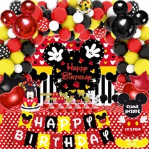 Mouse Birthday Party Supplies For Boys 1St 2Nd 3Rd Year Birthday Baby Shower Dec - £34.51 GBP