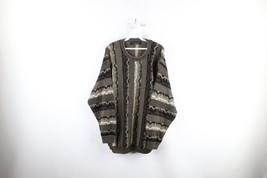 Vtg 90s Coogi Style Mens Large Ed Bassmaster Striped Knit Cosby Dad Sweater USA - £42.13 GBP