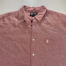 Crooks &amp; Castles Shirt Mens XL Extra Red Button Up Casual Dress Streetwear - £17.99 GBP