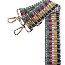 Multicolor Colorful Kota Woven Boho Adjustable Crossbody Bag Purse Strap - $24.75