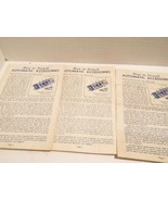 LIONEL POST-WAR TRAINS 145C INSTRUCTION SHEETS- 4 PCS- FAIR - SR124 - €3,66 EUR