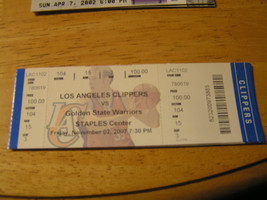 NBA Lot Of 4 LA Clippers Vs.Golden State Warriors 11/2/2007 - £3.20 GBP