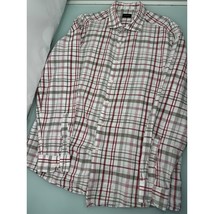 Ermenegildo Zegna Men Shirt Seersucker Linen Cotton Lightweight Long Sleeve XL - £27.11 GBP