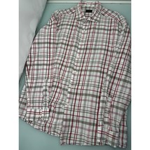 Ermenegildo Zegna Men Shirt Seersucker Linen Cotton Lightweight Long Sle... - $34.55