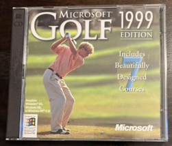 1999 Microsoft Golf 2 Disc PC CD Rom Game Windows 95/98 NT 4.0 Include 7 Courses - £7.85 GBP