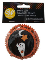 Trick or Treat Ghost 24 Baking Cups Cupcake Liners Wilton - £2.56 GBP