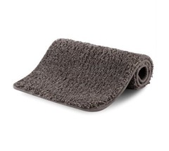 Luxury Bathroom Rug Shaggy Bath Mat, Brown 17x24 Inches, Absorbent Carpe... - £7.98 GBP