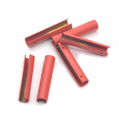 Bluemoona 25 pcs - 3.5mmx20mm Metal Aglets Shoelaces Shoes End Red for Repair Re