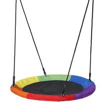 40Inch Spinner Swing Kids Round Mat Swing Great For Tree Swing Set Backyard - £55.42 GBP