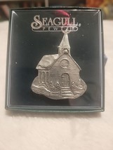 Vintage  Seagull Pewter Ornament Church Christmas Canada - $8.96