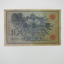 German 100 Mark Banknote Paper Currency Berlin Germany Antique Original ... - £15.72 GBP