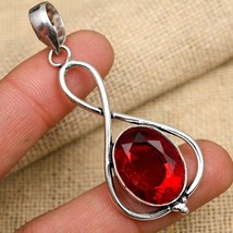 Garnet Gemstone 925 Silver Pendant Handmade Jewelry  Birthday Gift For Women - £5.59 GBP