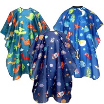 FEBSNOW 3 Pack Kids Hair Cutting Cape Professional Hairdressing Salon Ca... - $598.36 MXN