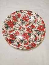 “Poinsettia&quot; Christmas Collection Fine Porcelain Formalities By Baum Bros 7.5&quot; - £6.00 GBP