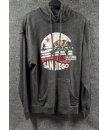 Point Sportswear Sweatshirt Hoodie Mens XL Grey San Diego California Sou... - £18.69 GBP