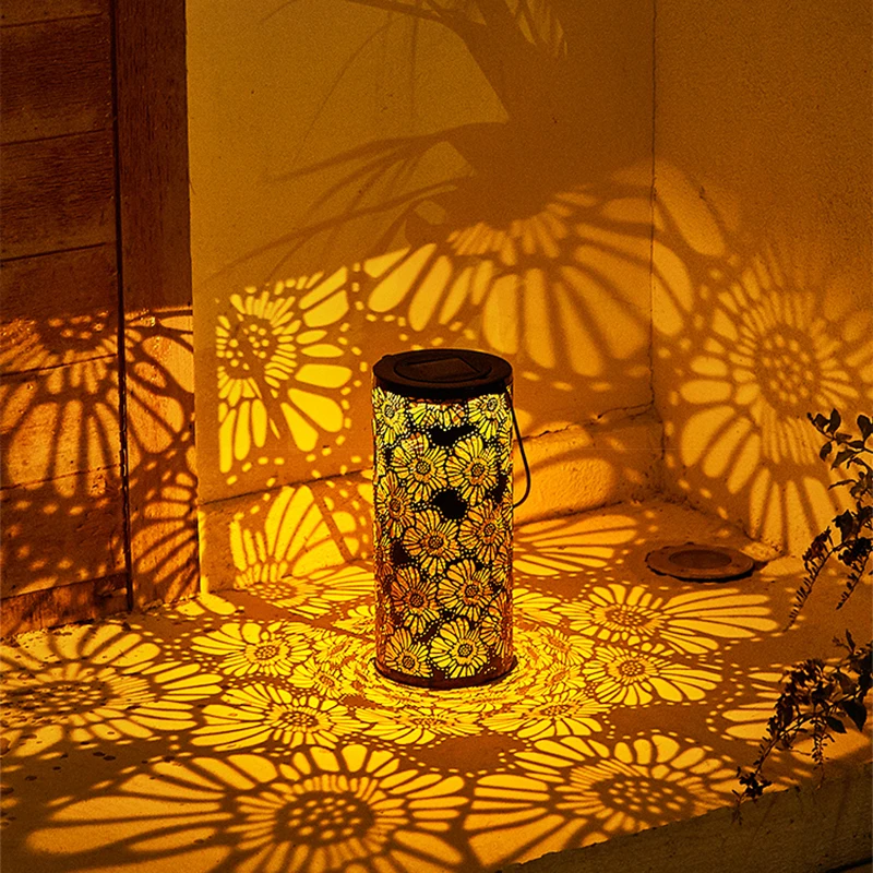 2021 waterproof solar LED lantern solar garden light,  design dancing flame ligh - £89.92 GBP