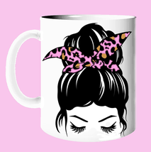 Designer 11oz Mug_Girl with Pink Bun - $18.00