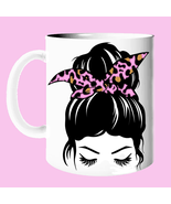 Designer 11oz Mug_Girl with Pink Bun - £14.16 GBP