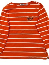 OSU Shirt Ashworth Small Orange Striped Oklahoma State University - £8.65 GBP