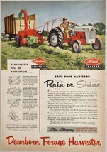 1950's Print Ad Ford Tractor Pulls Dearborn Forage Harvester Birmingham,Michigan - £12.60 GBP