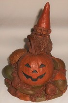 1984 #44 Tom Clark Hal Gnome Figurine Halloween Theme w/Pumpkin Signed T Clark - £31.84 GBP