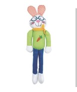Long Leg Bunny Rabbit Plush 12&quot; Stuffed Animal Country Spring Easter Bas... - £11.83 GBP
