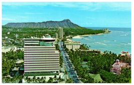 Top of Waikiki and Diamond Head Hawaii Postcard - £5.13 GBP