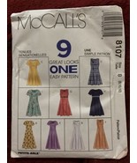 McCall&#39;s 8107 Ladies Dress Sewing Pattern New Size 8-10-12 Envelope Damage - $223.52 MXN