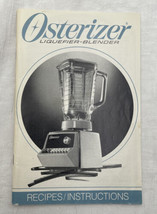 Vintage 1986 Osterizer Liquefier Blender Recipes Instructions Manual &amp; Inserts - £9.83 GBP