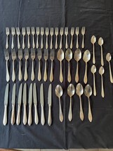 Christofle Versailles Flatware Set Silverplated Dinner Cutlery 45 pieces - £758.97 GBP