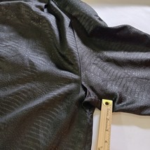 Sue Brett Women's Black Button Removable Hoodie Jacket Chest Sz 58" Made In USA image 3