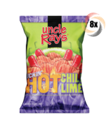 8x Bags Uncle Ray&#39;s Hot Chili Lime Flavored Potato Chips | 3oz | Fast Sh... - £21.54 GBP