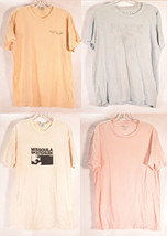 Mens Pastel Color Lot Of 4 T-Shirt Bolt Hanes Save Rugby - £27.06 GBP