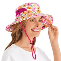 Seed &amp; Sprout Wide Brim Gardening Hat with Ponytail Opening August Bloom... - $18.04