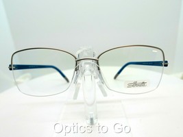 Silhouette SPX Signa Nylor 4435 6050 Silver 54 x 17 140 Eyeglass Frames - £76.12 GBP