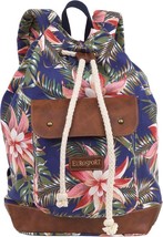 EuroSport Floral Backpack Canvas Bag B714  Rucksack Travel Sport Camping... - $29.69