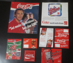 8 Different Coca-Cola German Assortment of Paper Items - £0.78 GBP