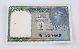 1940 Reserve Bank of India WWII-era 1 Rupees Note Pick #25a XF Condition - $51.98