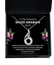 Necklace Present For Saudi Arabian Aunt - To My Wonderful Aunt - Jewelry  - £39.46 GBP