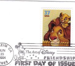 The Art Of Disney Friendship, Set Of 4 First Day Issue - £3.88 GBP