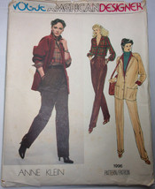 Vogue Misses’ Jacket Pants &amp; Blouse Size 12 #1996  Uncut - $10.99