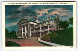 Moonlight Over Lambuth Inn Mission Lake Junaluska North Carolina Postcar... - £7.86 GBP